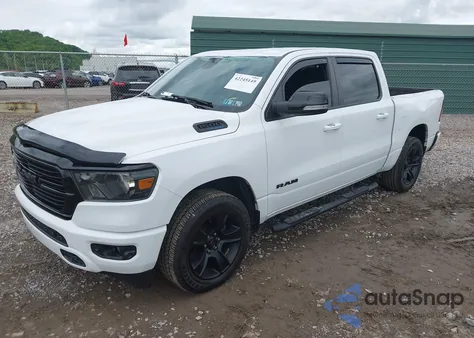 2021 Ram 1500 Big Horn 4X4 5'7 Box из США, поврежденный, VIN 1C6SRFFT0MN655651